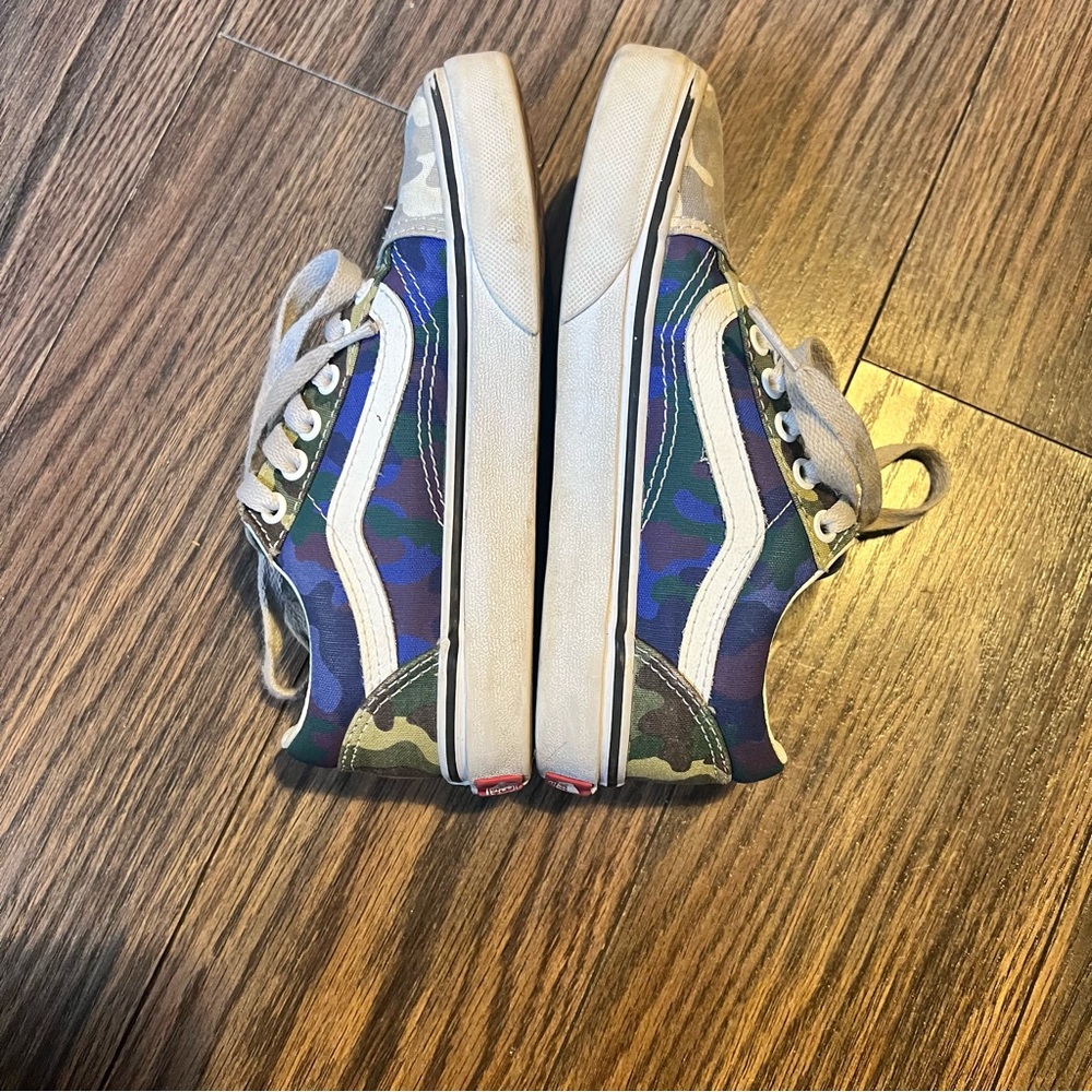 Vans Kids Camo Sneakers - Blue and Gray